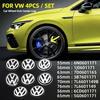 For Volkswagen VW 4pcs 56/60mm Wheel Center Cap Logo Hub Cover Badge Emblem car Accessories For Volkswagen Tiguan VW GTI TOURAN