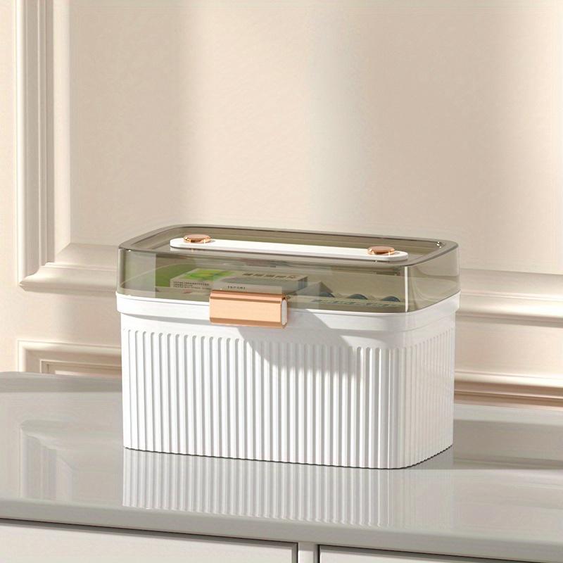 Portable Medicine Storage Box With Handle Multifunctional Leakproof Pill Organizer Large Capacity Medicine Storage Box