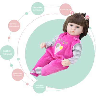 42СМ Кукла Реборн для Младенца Игрушки Симуляция Кукла Реборн для Девочек Спящая Кукла для Компании Реалистичная Живая Мягкая Кукла Малыш Подарки