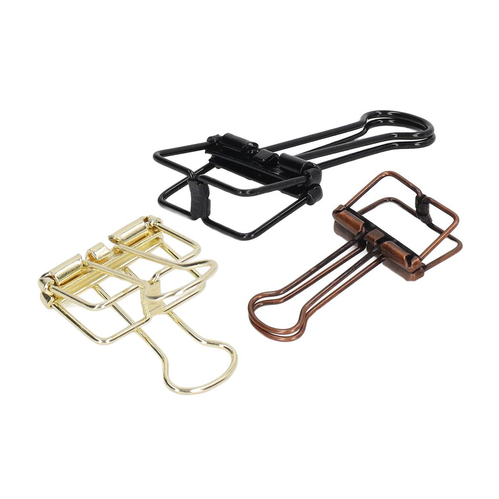 80 шт. полых зажимов 0,7 дюйма прочные металлические полые крепкие зажимные зажимы для бумаги для домашнего офиса