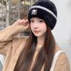 Hat Winter New Versatile Warm Padded Caps Winter Thickened Plush Ear Protection Hat Women's Hat