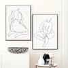 Naked Female Body Positive Art Curvy Drawing Posters  Minimalist Wall Art Canvas Print Painting Nude Woman Decorative Pictures