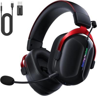 Gvyugke Captain570 Беспроводная Игровая Bluetooth Совместимая с и Xbox 50мм Низкая 60 Часов Непрерывной Съемная Черная Гарнитура, 2.4G, 5.3, Проводная,