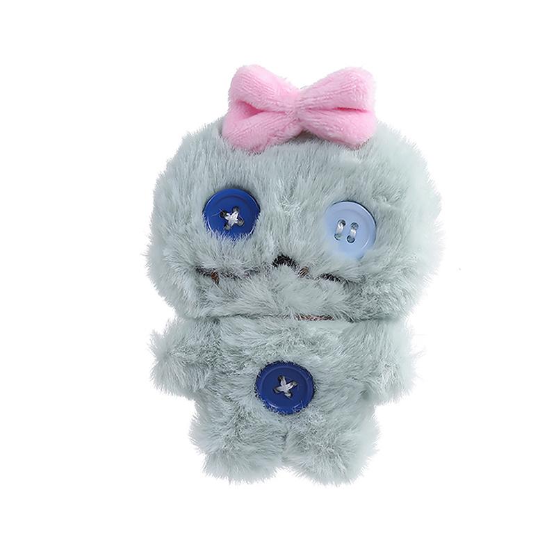 Мультяшная плюшевая кукла с бантом, игрушка, брелок, сумка, кулон с пуговицами, подарки своими руками, брелок, подвеска, милые милые плюшевые куклы, подвесные украшения