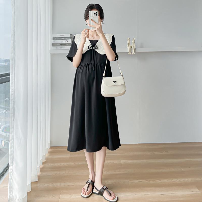 Трендовое свободное летнее платье для беременных 2024 года для стильных мам