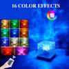 Rotating Ripple Night Light 16 Color Changing LED Bedside Lamp with Remote Creative Water Wave Projection for Bedroom Decor