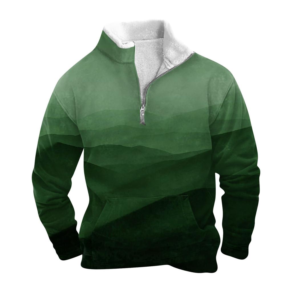 Весенне-осенняя мужская толстовка с воротником-стойкой на открытом воздухе, повседневные свитера, топы