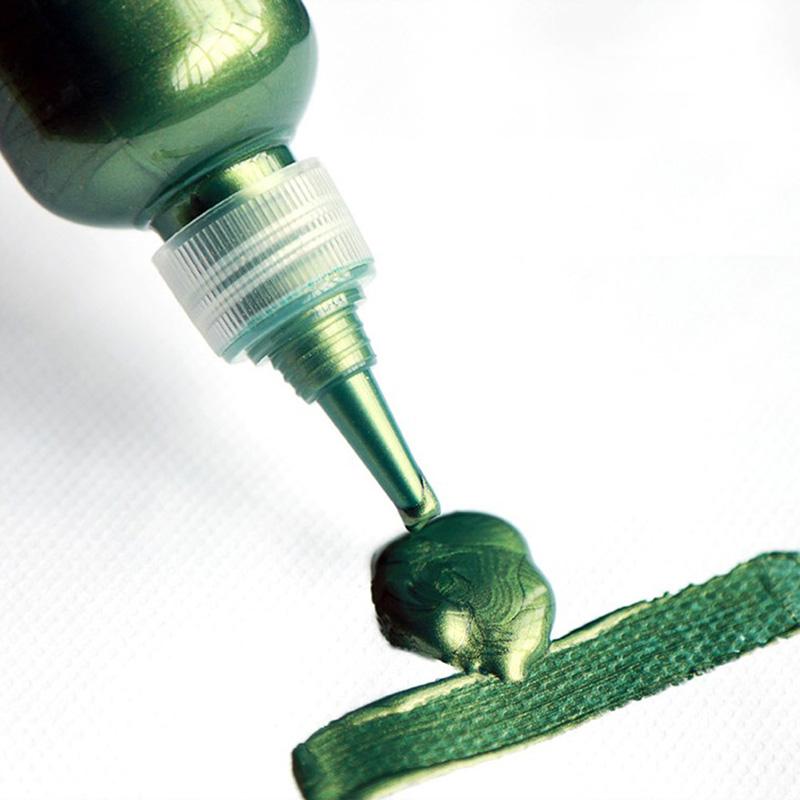 Золотая краска, 60 мл, металлическая акриловая краска, водонепроницаемая, не выцветшая, окрашенная своими руками пигментами