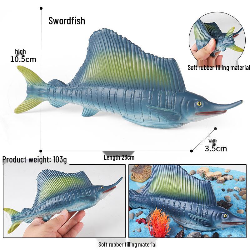Детские игрушки из мягкой резины в виде морских животных: Модели косатки, белой акулы, белухи, синего кита, дельфина, кашалота
