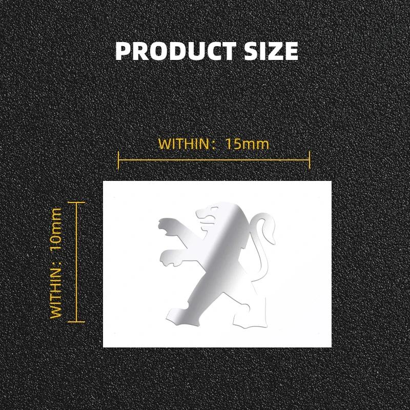 Car Sticker Car Metal Emblem Car Interior Dekoration Stickers Badges Auto Styling For Peugeot 206 307 308 3008 207 208 407 508 2
