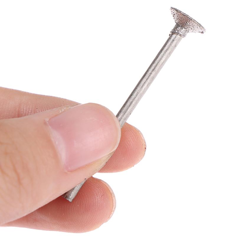 10Pcs Diamond Grinding Head Stone Jade Carving Polishing Engraving Tools 2.35Mm