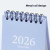 Мини настольный календарь 2026 Маленький стоячий перекидной еженедельный календарь Креативный спиральный календарь Планировщик для ежедневного планирования расписания