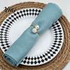 Table Decorations for Weddings 3Pcs Faux Pearl Napkin Rings, Reusable Metal Holders, Elegant Rings Banquets Dinner Parties Decor Holders