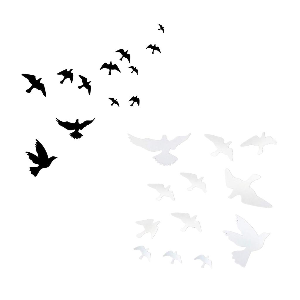 ПВХ наклейки на окна с птицами набор самоклеящихся декоративных обоев с изображением летящих голубей голубиные двери оконный декор
