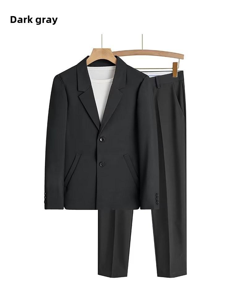 2023 Men's Spring/Autumn Light Mature Style Suit Jacket: Trendy, Loose-Fit, Elegant Uniform Top