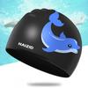 Children's Swimming Caps Girls Boys Cute Cartoon Dolphin Durable Silicone for Long Hair Kids Waterproof Elastic Swim Caps