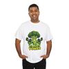 Broccoli Bodybuilder Dumbbell Gym Fitness Power Plant Unisex Heavy Cotton Tee