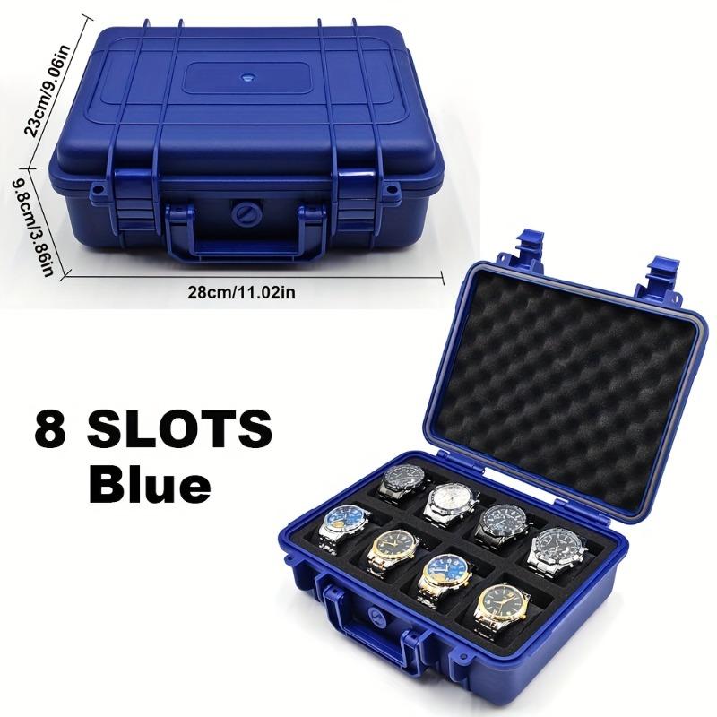 1 шт. Коробка для хранения часов, Материал PP, Вмещает 4/8 часов, Водонепроницаемая, Пыленепроницаемая, Отличный подарок на День святого Валентина/День отца/Рождество