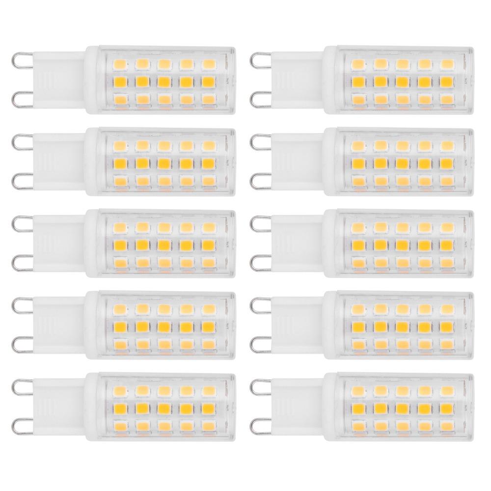 10pcs AC100-265V G9 LED Bulb 4W Bi-Pin Base Bulb Replace Chandelier Bulb For Chandelier