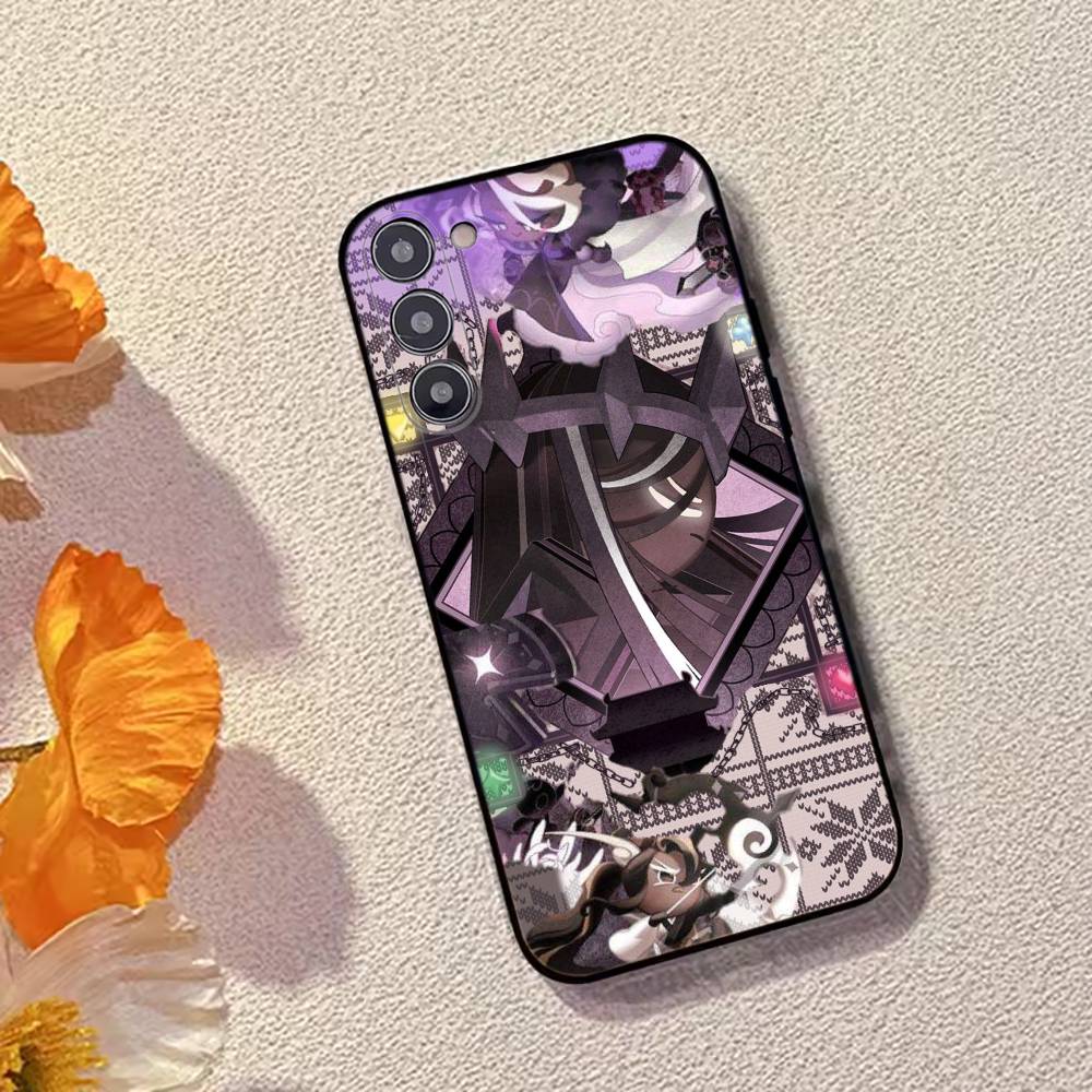 C-Cookie Run Game Phone Case Black Silicone Soft For Samsung Galaxy A73,A72,A71,A70,A53,A52,A51
