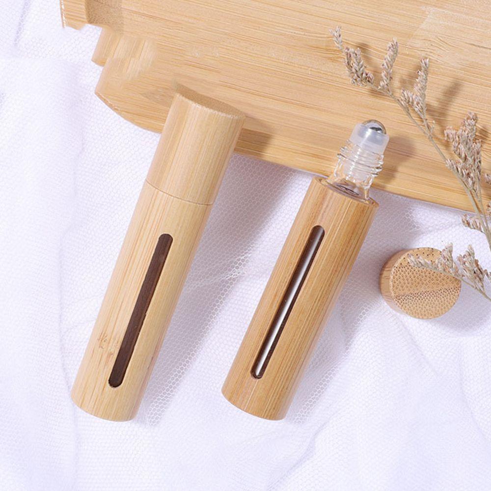 Containers Bamboo Empty Rollerball Bottles Refillable Bottle Perfume Case Essential Oil Bottle