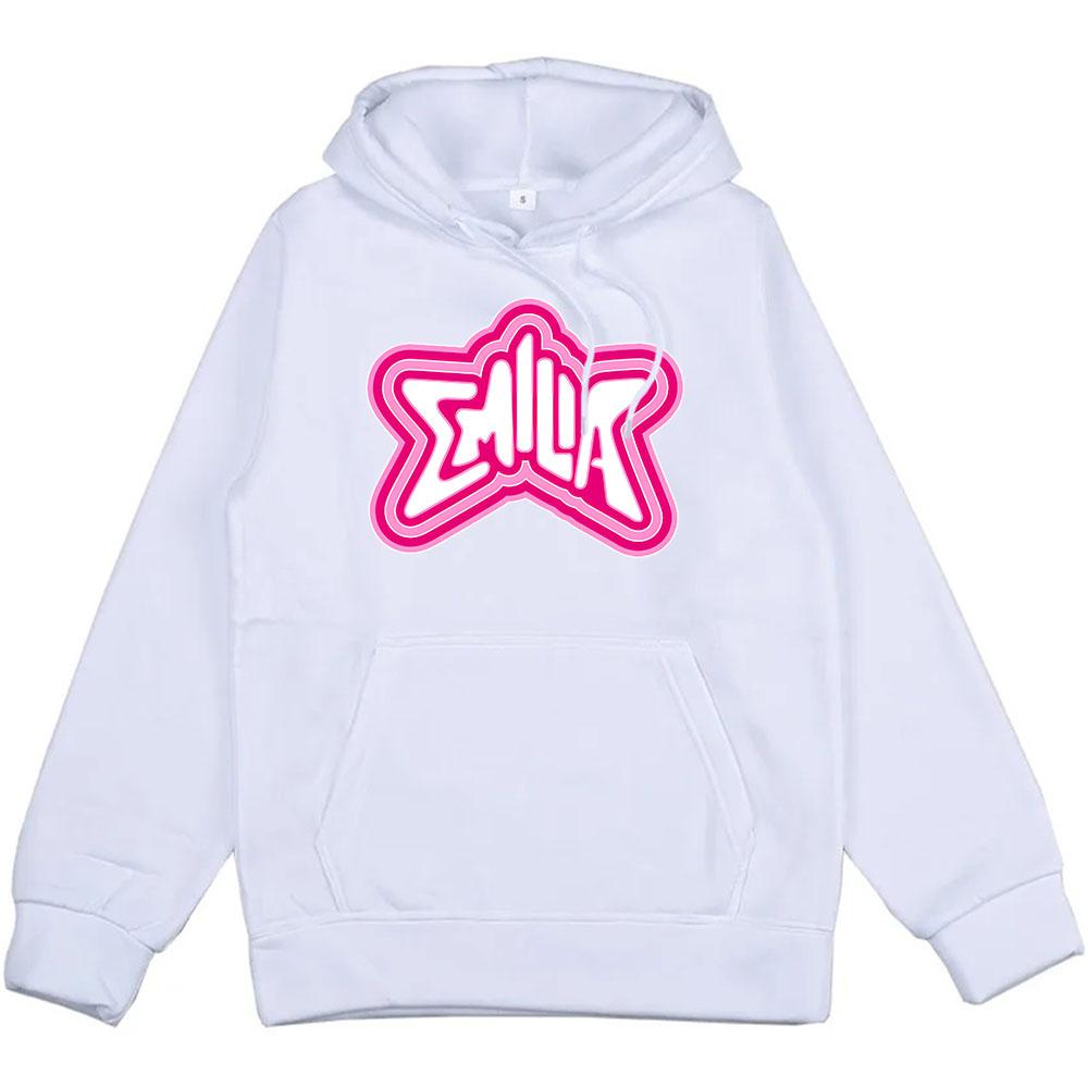 Emilia Mernes Hoodies Streetwear Long Sleeve Men Women Clothing Winter Comfortable Hooded Sweatshirt Funny Graphic