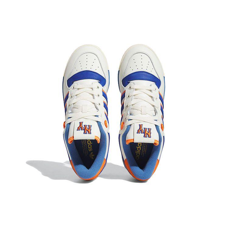 adidas Rivalry Low 86 NYC — кроссовки унисекс белые, королевско-синие, оранжевые ID4781