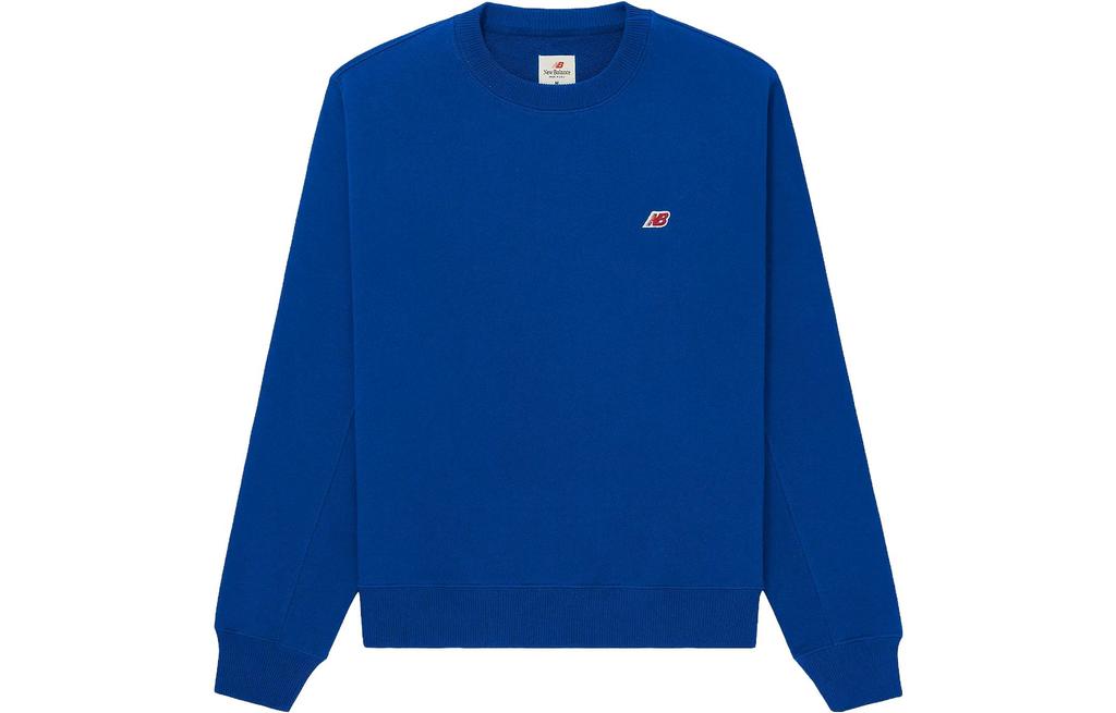 New Balance Made In USA Series Sweatshirts Unisex Blue Crew Neck Moderate Other MT21541TRY