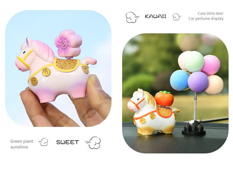 Фигурка из смолы My Little Pony Фуфу - Креативное украшение для приборной панели автомобиля