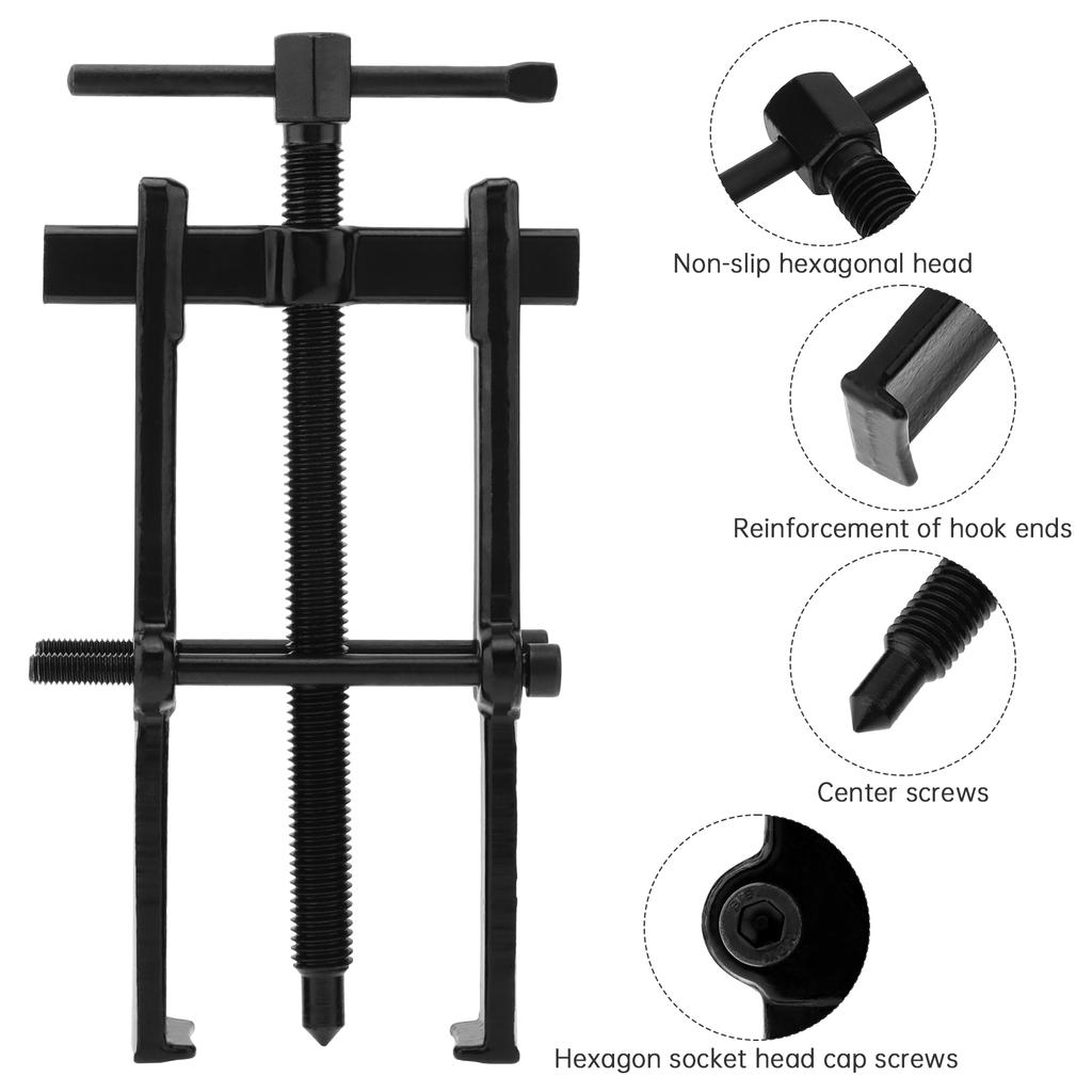 2 / 3 / 4 / 6 / 8 Inch Two Claw Puller Separate Lifting Device Pull Bearing Mechanic Hand Tools for Bearing Maintenance