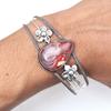 Wild Horse Jasper Gemstone Handmade Silver Jewelry Cuff Bracelets 7''Adjustable