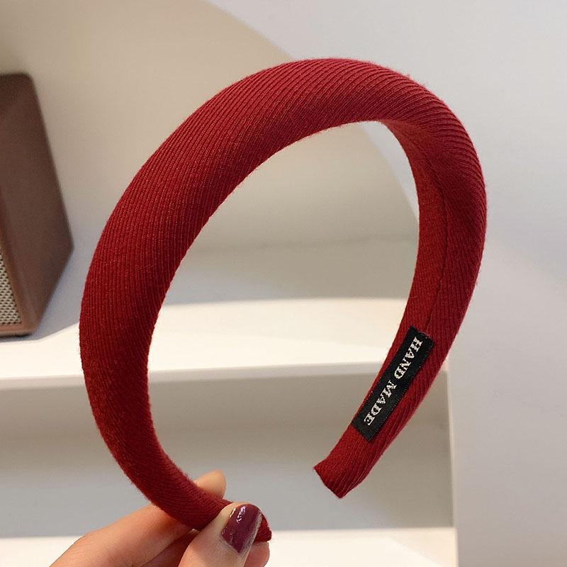 New 2022 High-End Retro Red Headband for Women - Perfect for Autumn, Winter & Holidays