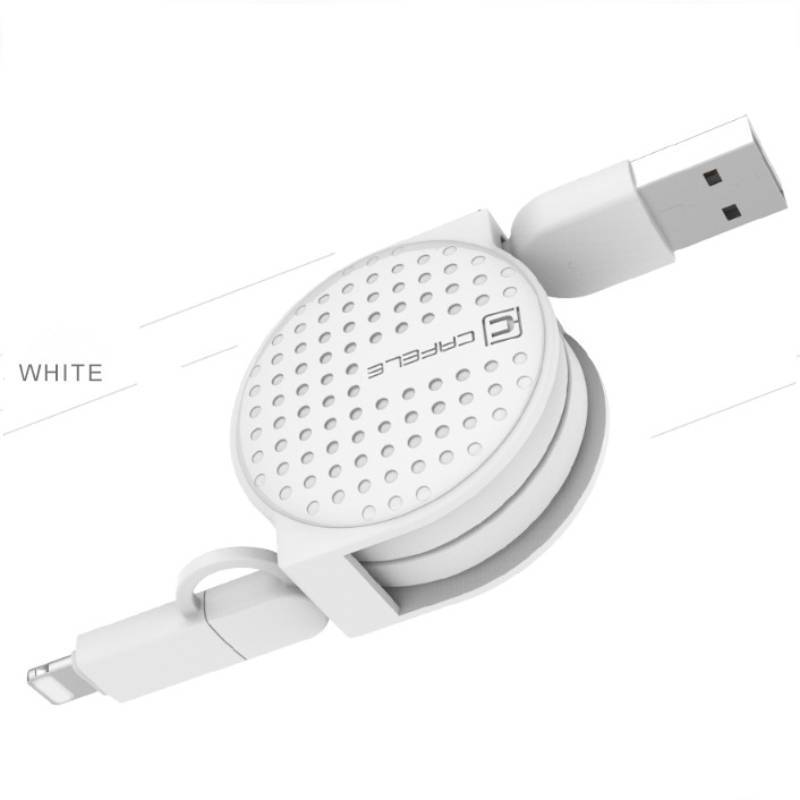 Универсальный расширяемый USB-кабель для зарядки для устройств iPhone и Android Синхронизация данных Синхронизация