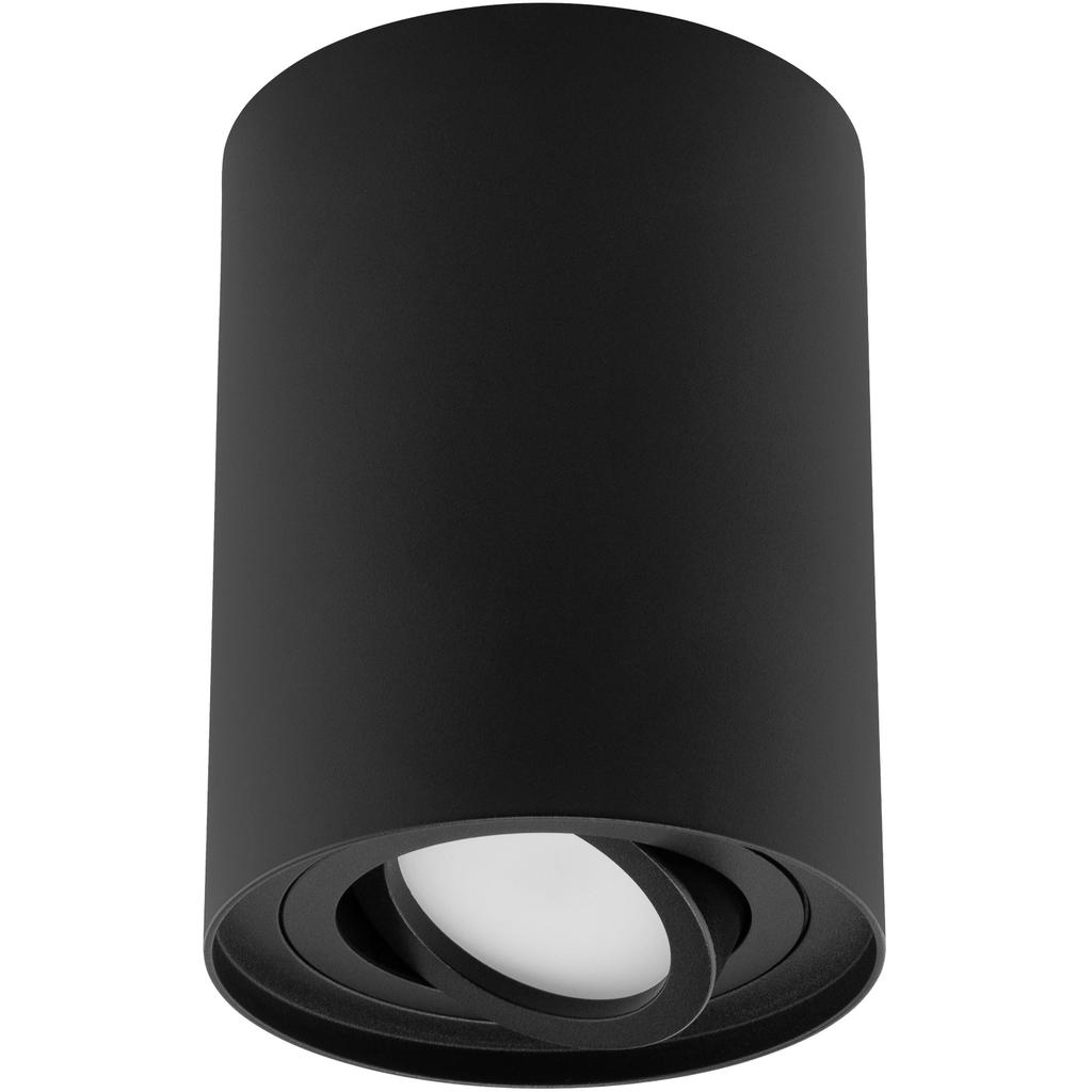 Surface-Mounted Halogen Spot Tube Movable Luminaire Amat-Xl Gu10 Round Black