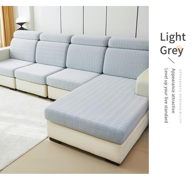 1 Pc Jacquard Sofa Seat Covers Stretch Couch Cover Bench Cover For Living Room Study Sofa Cushion Cover Removable Slipcover