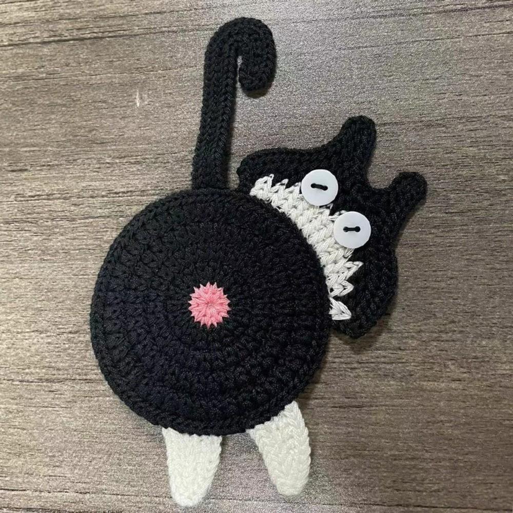 Heat Insulation Crochet Coaster Non-slip Knitted Cup Mat Table Decor Drink Pad Home Supplies