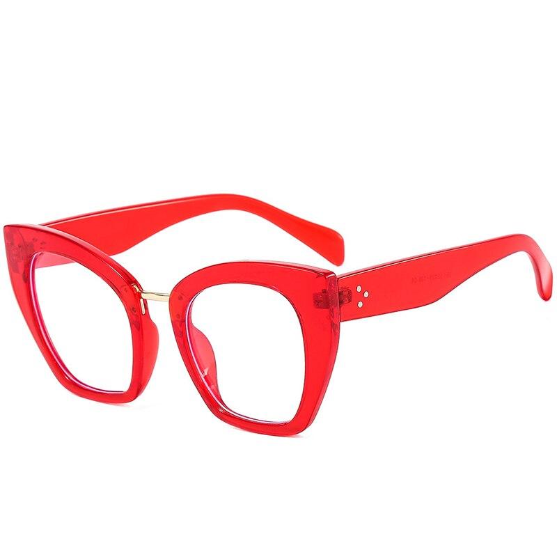 SO & EI ретро большие женские очки в оправе «кошачий глаз», модная прозрачная мужская оправа для очков с защитой от Blu-Ray, весенняя оптическая леопардовая оправа для очков