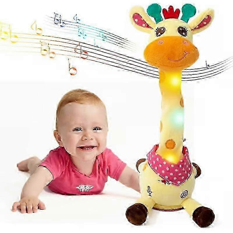 Musical Giraffe Toy, Dancing Singing Giraffe Plush, Repeats What You Say, Interactive Toy Giraffe Stuffed Animal