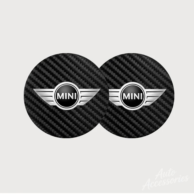 Car Anti-slip Water Cup Pad Anti-noise Coaster Mat For BMW MINI Cooper S One Jcw F54 F55 F56 F57 F60 Clubman Countryman R57 R58 w4