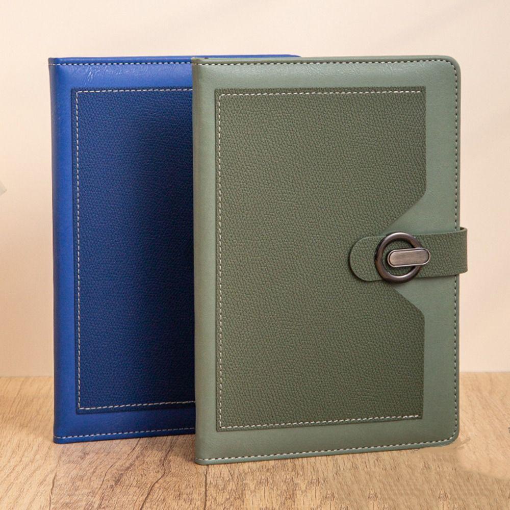 Magnetic Suction Buckle A5 Notebook 200 Pages Diary Notepad Office School Supply