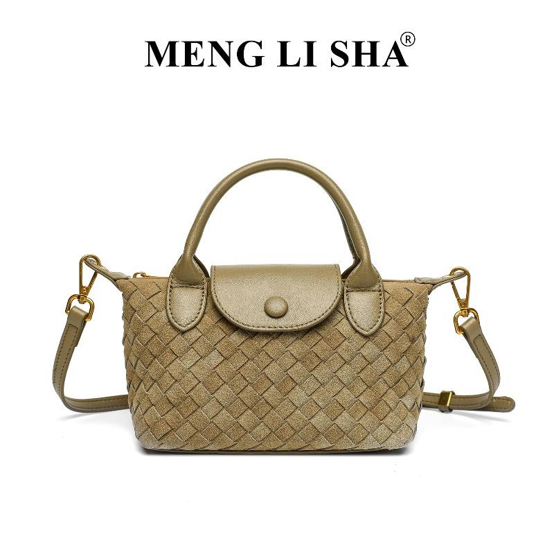 New fashionable hand-woven bag single shoulder crossbody Longxiang dumpling bag commuter versatile portable women's bag