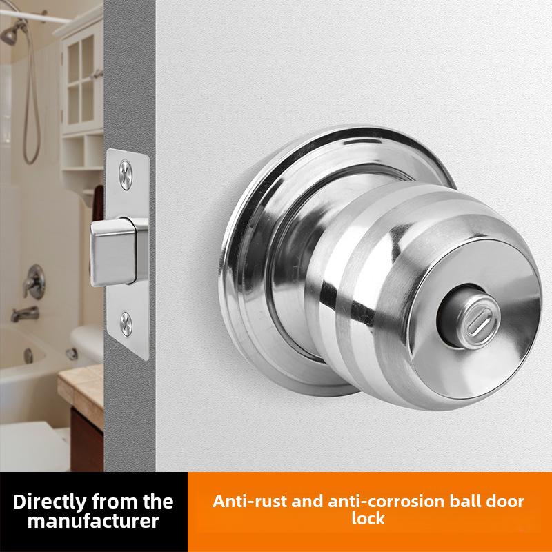 Stainless Steel Ball Door Lock for Bathroom or Restroom (Model 5831)