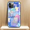 Стеклянный чехол для Apple iPhone 13 Pro 11 14 12 7 8 Plus SE 2022 XR X XS Max 6 6S закаленный чехол для телефона LittleTwinStars милый