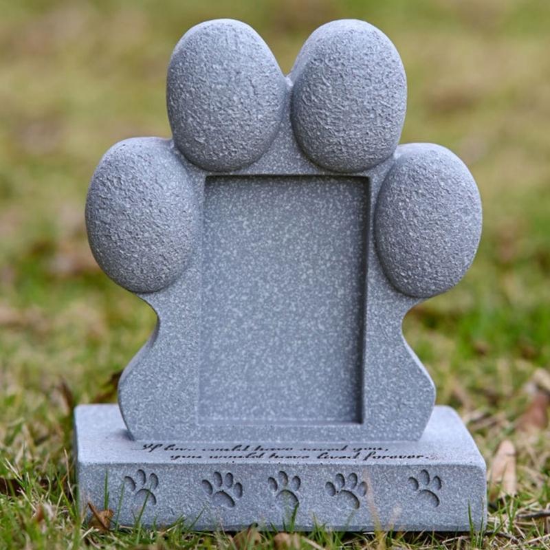 Смолы Собака Кошки Мемориальная Скульптура Памятник Питомцу для Украшения Дома и Сада Статуя Питомца