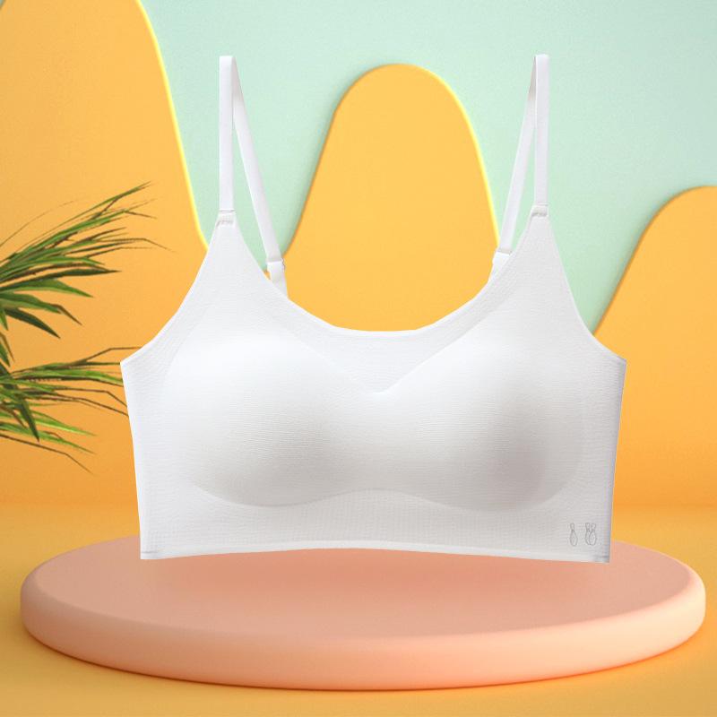 Girls Small Vest Development Period Girls Bra Junior High School Students Cotton Students Older Children Adolescence Thin Breathable