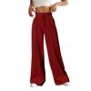 Women's Fashion Solid Colour Drawstring High Waist Wide Leg Pants Casual Sweatpants