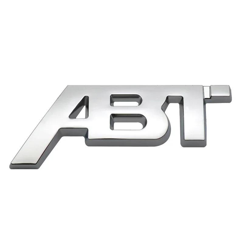 3D металлический логотип ABT наклейка на переднюю решетку автомобиля для A3 A4 A5 A7 A7 Q3 Q5 Q7 TT Polo Golf 7 аксессуары