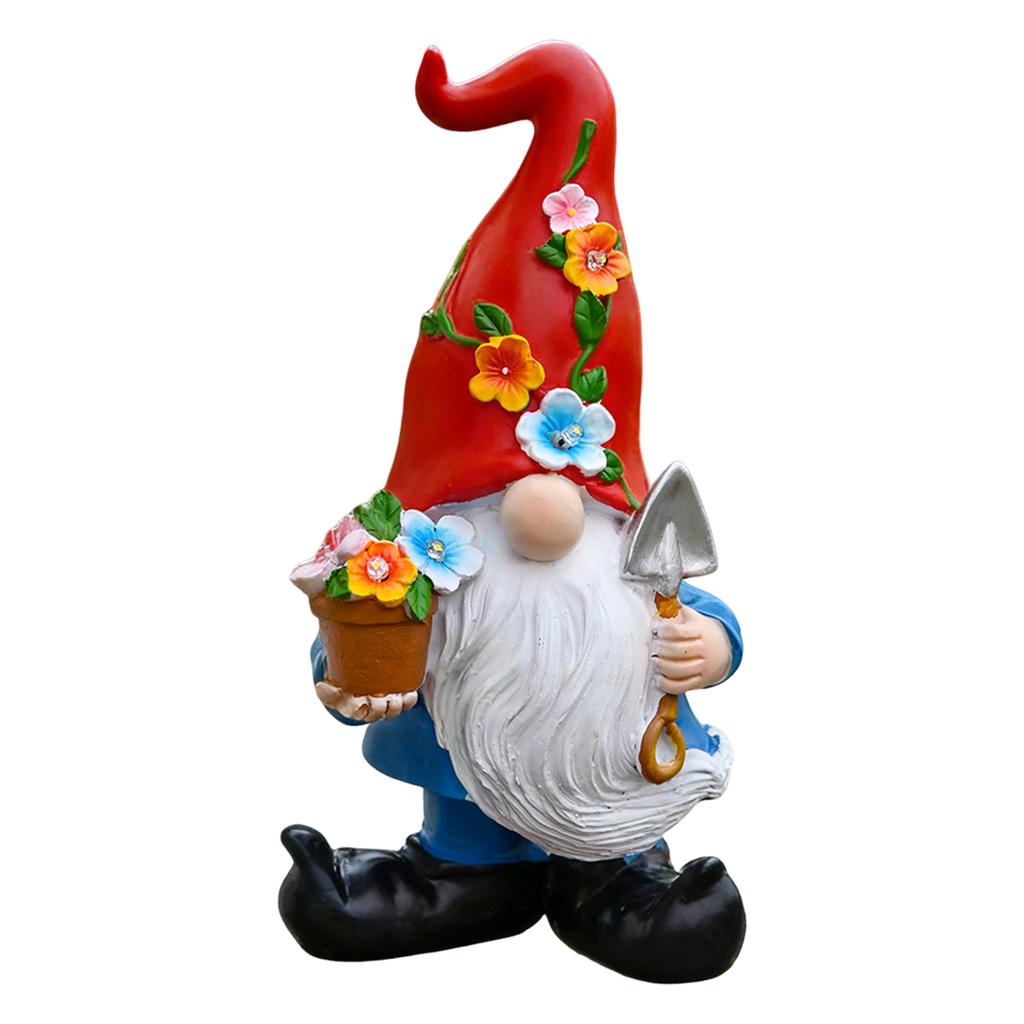Hand-Painted Resin Gnomes Clearance Gifts for Women Fairy Garden Accessories for Indoor Outdoor Home Patio Yard Lawn