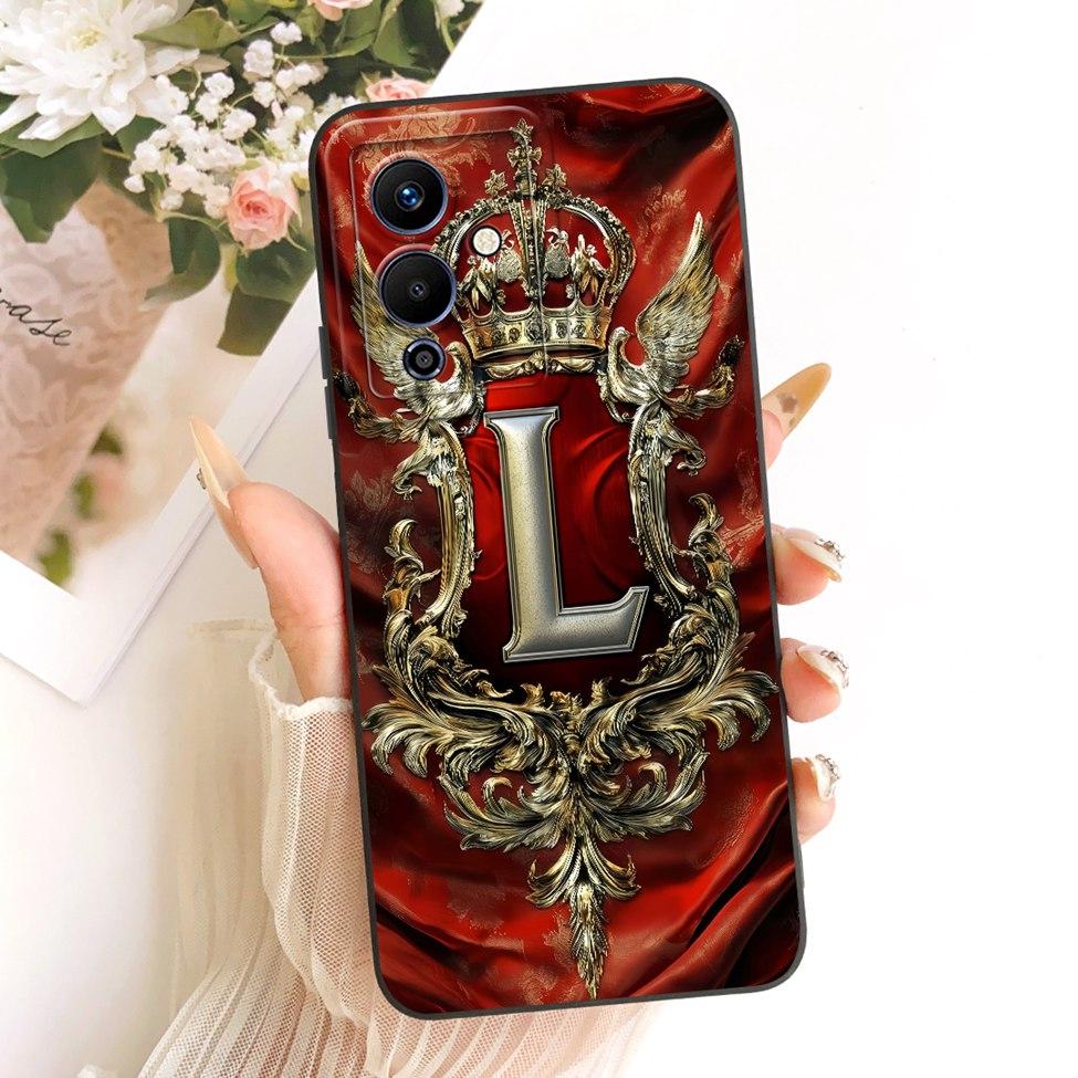Чехол для телефона Infinix Note 12 5G X671 12Pro 5G X671B Чехол для Infinix Note 12 Pro 5G Роскошные буквы 2D Расписной силиконовый корпус