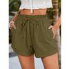 Summer New Women's Shorts Casual  Solid Color Loose Fashion Shorts